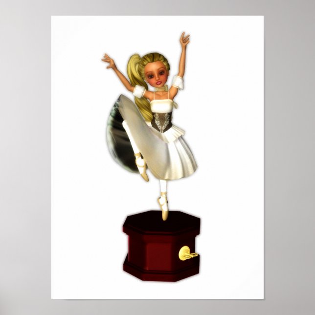 Cute Music Box Dancer Poster (Framsidan)