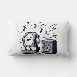 Cute Music Lover – Fun Cartoon Music Pillow 02 Lumbarkudde