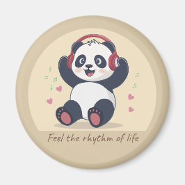 Cute Music Panda Magnet