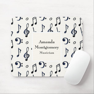 Cute Musik noter Mönster Musmatta