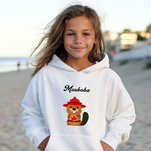 Cute Muskoka Kanada Beaver med Red Hat T Shirt