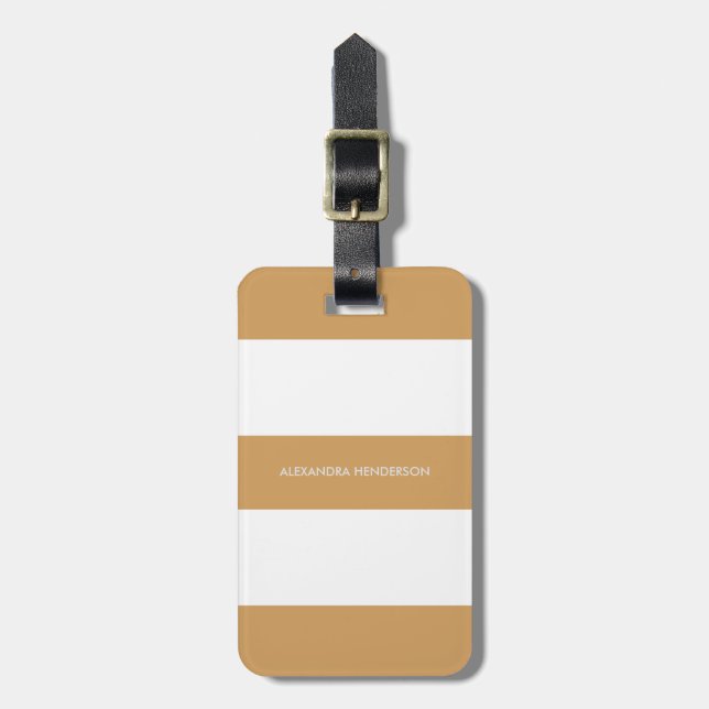 Cute Mustard Rand Travel | Chicens resgodsnummer Bagagebricka (Vertikal Framsida)