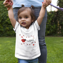Cute My Little Ladybug Red and Black med Namn