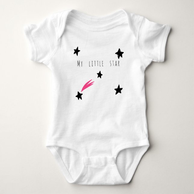 Cute My Star Comet Space Teckning Girl T Shirt (Framsida)