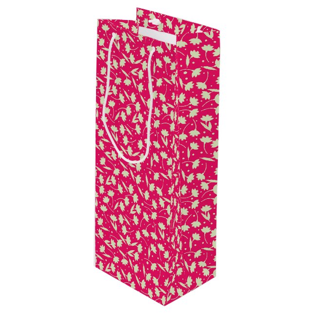 Cute, mycket vit blomma mönster rosa mönster (Framsidan Vinklad)