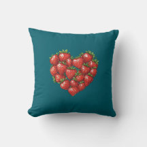 Cute Mysigt Modern Romantic Chic Strawberry Heart