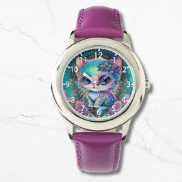 Cute Mystical Cat Kitten Celestial Animal Armbandsur