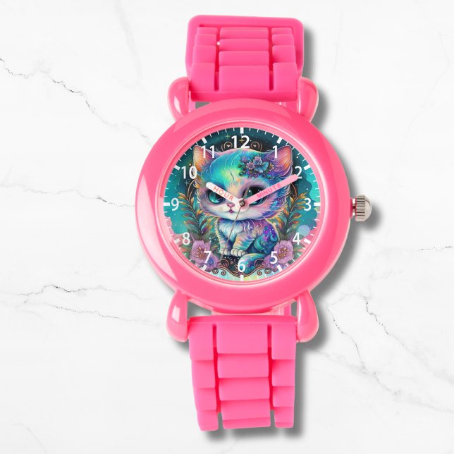 Cute Mystical Cat Kitten Celestial Animal Armbandsur (Skapare uppladdad)