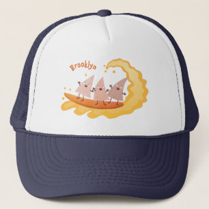 Cute nachos maj chip surfande tecknad keps