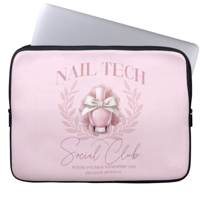 Cute Nagel tech Coquette Nagel Polska Social Klubb Laptop Fodral (Framsidan)