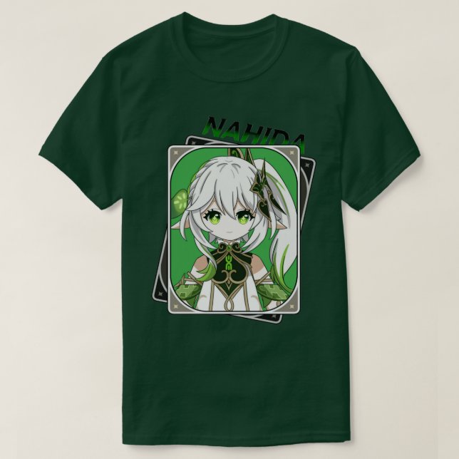 Cute Nahida Genshin Impact Nahida T Shirt (Design framsida)