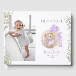 Cute Nalle 1:a födelsedag Fotogäst Bok