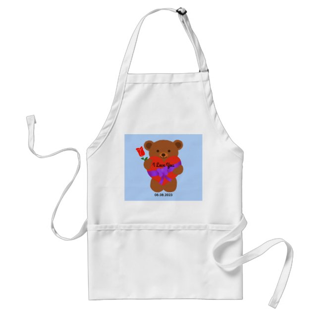 Cute Nalle #1 Apron Förkläde (Framsidan)