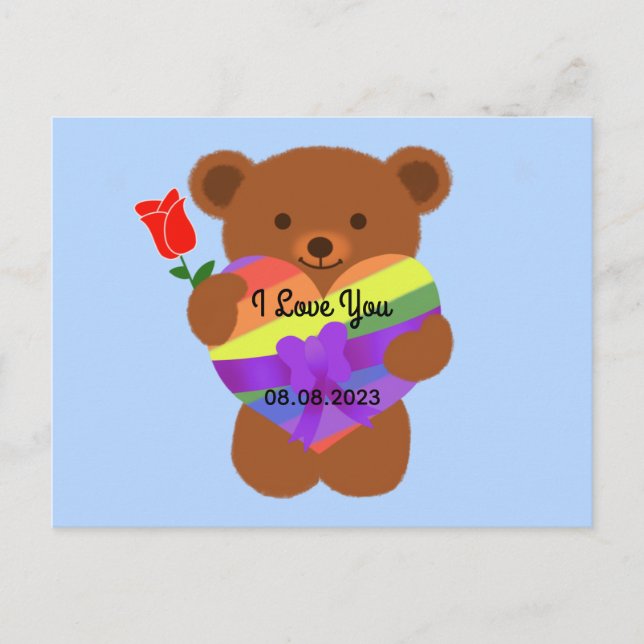 Cute Nalle #2 vykort (Framsida)