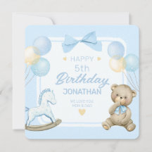 Cute Nalle and Rocking Horse