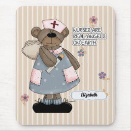 Cute Nalle Angel Gift Mouse Pad for Nurse Musmatta