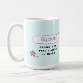 Cute Nalle Angel Gift Mugg för sjuksköterska