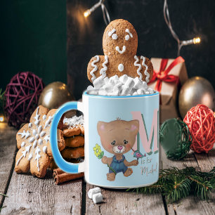 Cute Nalle Baby Light Blue Mugg