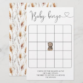 Cute Nalle Baby Shower Bingo Game