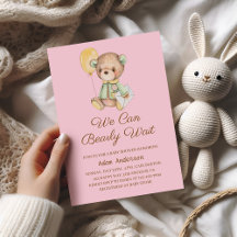 Cute Nalle Baby Shower - vi kan vänta tidigt