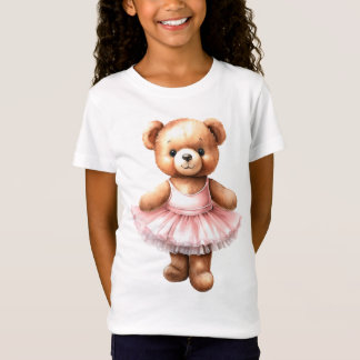 Cute nalle ballerina dansballet t shirt