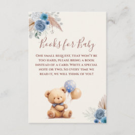 Cute Nalle Balloho Blue Bokar för Baby Tilläggskort