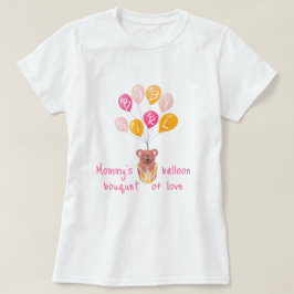 Cute Nalle Balloon Flicka Mor ska T Shirt
