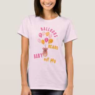Cute Nalle Balloon Flicka Mor ska T Shirt