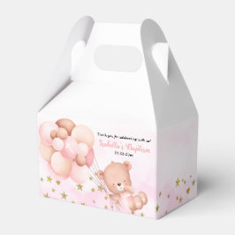 Cute Nalle & Balloons Rosa Girl Girl Girl Bisaptis Presentaskar