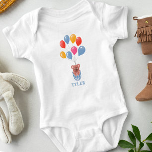 Cute Nalle Blue Balloons Boy T Shirt