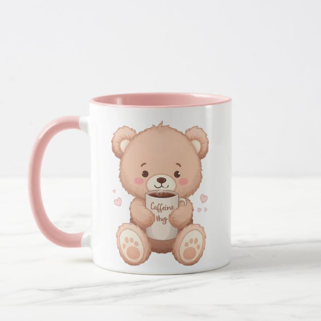 Cute Nalle ’Caffeine Hug’ Mugg (Vänster)