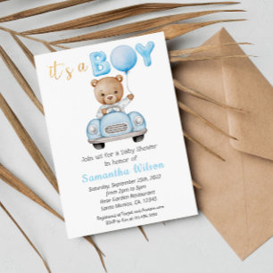 Cute Nalle Det är en pojkvän-babyskare Inbjudningar