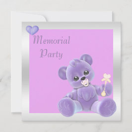 Cute Nalle Dubbla Sida Memorial Party Inbjudningar