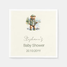 Cute Nalle Fisherman Reel Excted Baby Shower