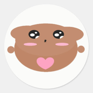 Cute Nalle för Cute-teknik i Kärlek Runt Klistermärke