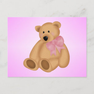 Cute Nalle, för Flicka Vykort