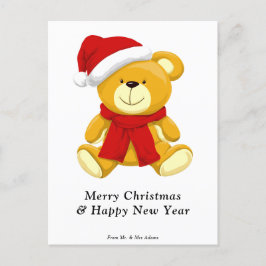 Cute Nalle God jul Helg Vykort