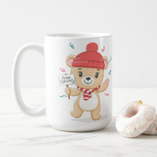 Cute Nalle God jul Kaffemugg