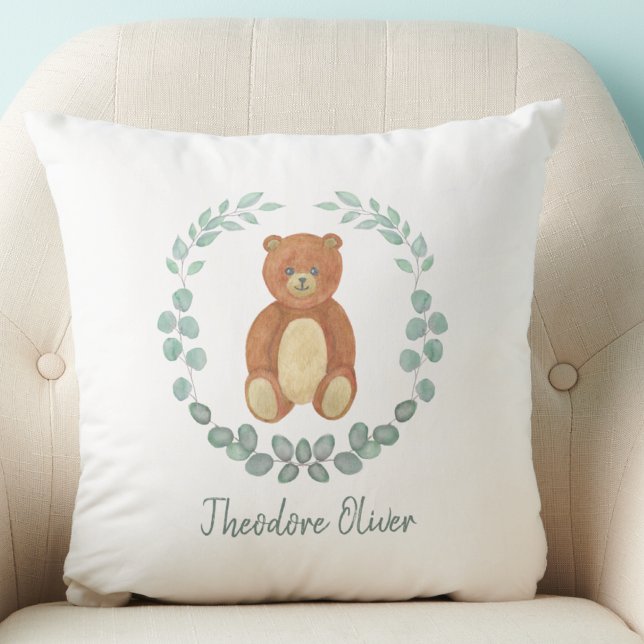 Cute Nalle Greenery Nursery Kudde (Skapare uppladdad)