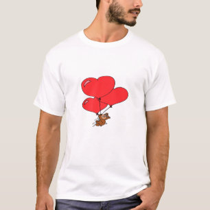 Cute Nalle håller hjärter T Shirt