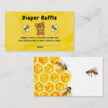Cute Nalle Honung Bumblebee Diaper Raffle