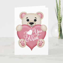 Cute Nalle - jag hatar dig Morsa Helgkort