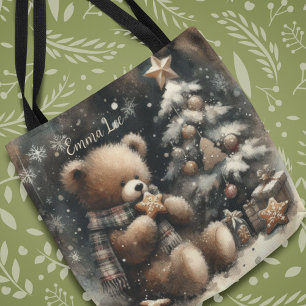 Cute Nalle - Julmonogram Tygkasse