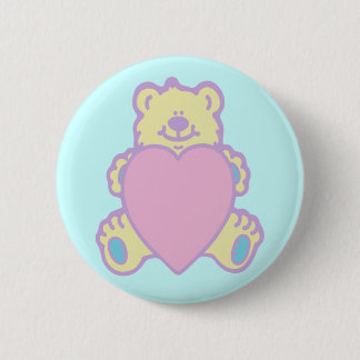 Cute Nalle Kärlek Heart Knapp