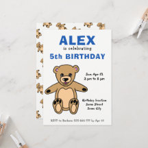 Cute Nalle Kids Boy Birthday