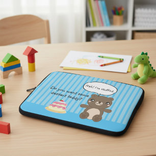 Cute Nalle Kids Funny Joke Laptop Fodral