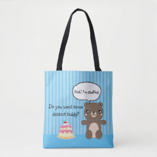 Cute Nalle Kids Funny Joke Tygkasse