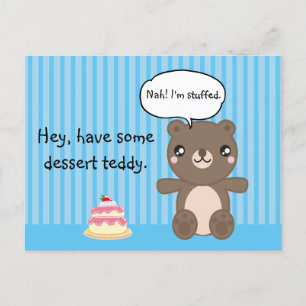 Cute Nalle Kids Funny Joke Vykort