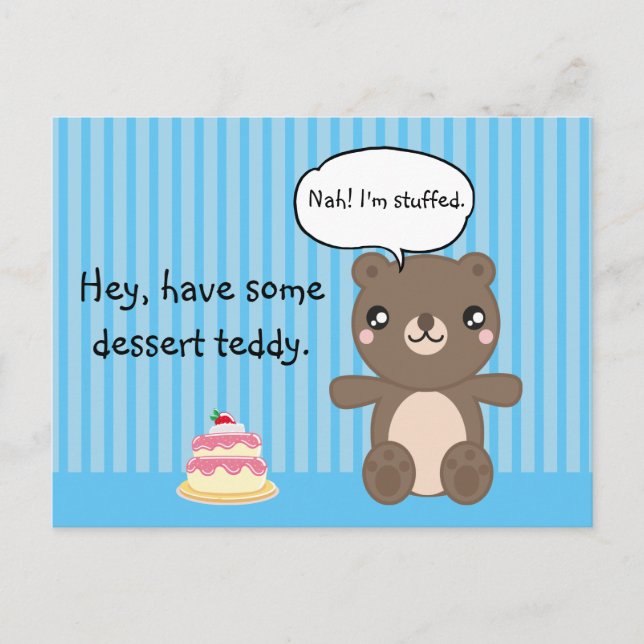 Cute Nalle Kids Funny Joke Vykort (Framsida)