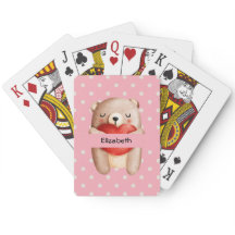 Cute Nalle med rött hjärta